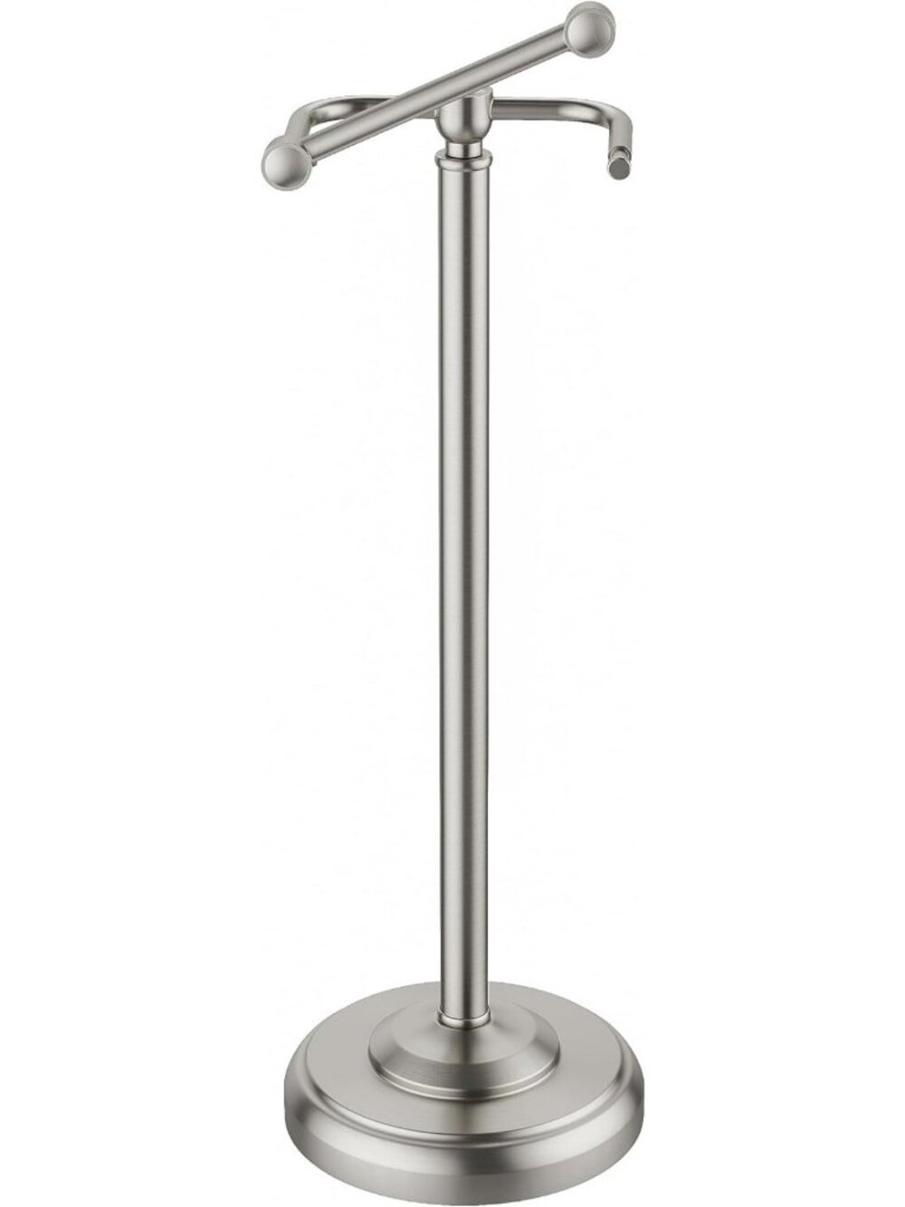 Stainless Steel Toilet Paper Holder Stand with Weighted Base - No Tipping Design